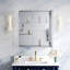 Armoire à pharmacie encastrée ou en saillie en aluminium (28 po L x 30 po H) avec miroir biseauté et tablette ouverte-90099448-90099455