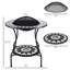 30" Outdoor Fire Pit Dining Table