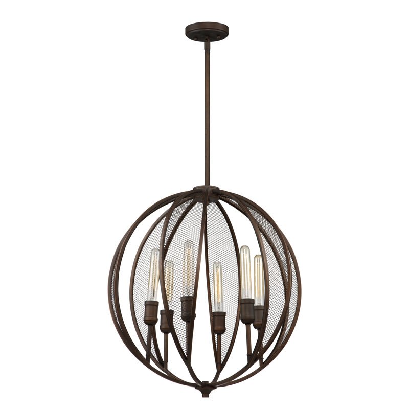 Linden 6 - Light Dimmable Sphere Chandelier