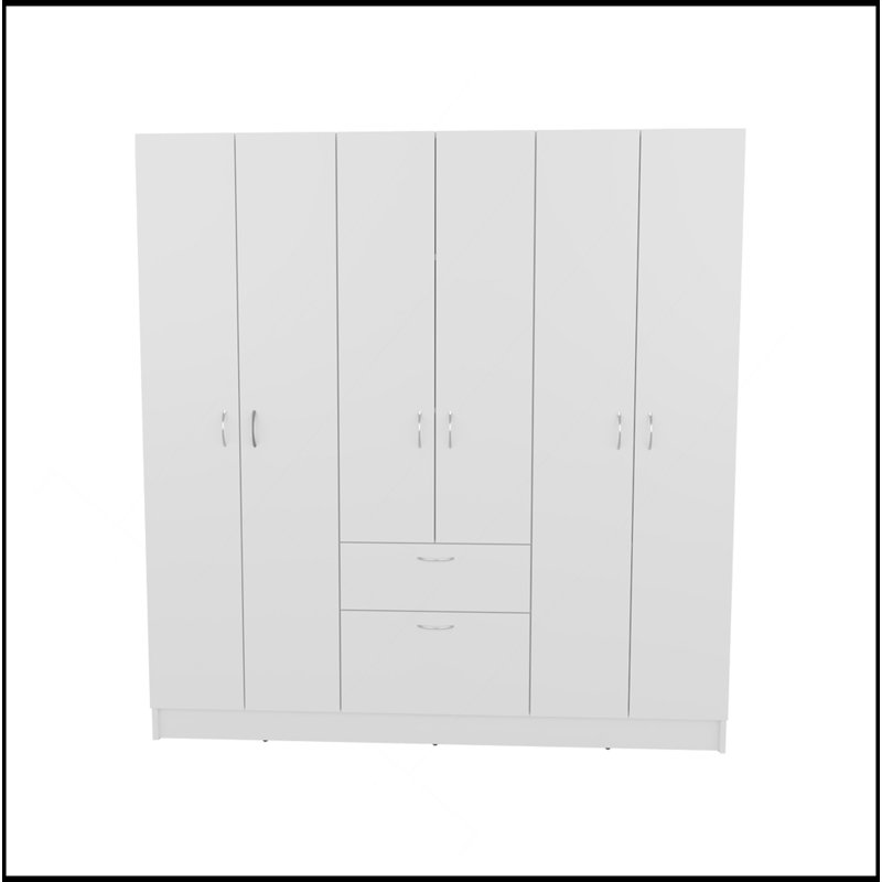 Armoire Maya, chambre, blanc, Blanc