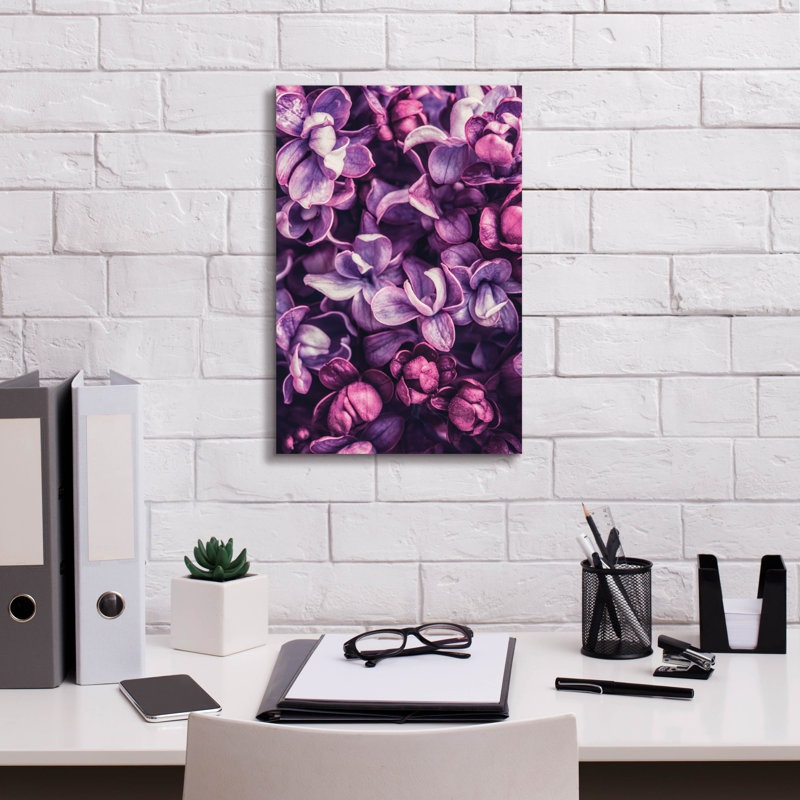 «Shades Of Purple» par Incado, art mural sur toile, H 18 po x l 12 po x P 0,75 po