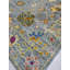 Gray Hand-Knotted Wool Floral Trelliswork Geometric Modern Contemporary Carpet Rug-1659421332