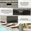 Porte-serviettes d'extérieur Outsunny et meuble de rangement pour piscine/spa, en rotin PE avec tiroir et panier, pour intérieur, piscine et spa, 61 x 61 x 119 cm, gris-98213536