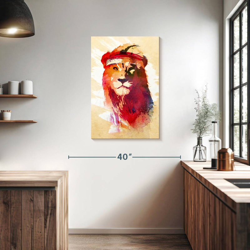 Brampt Gym Lion, 36" H x 24" W