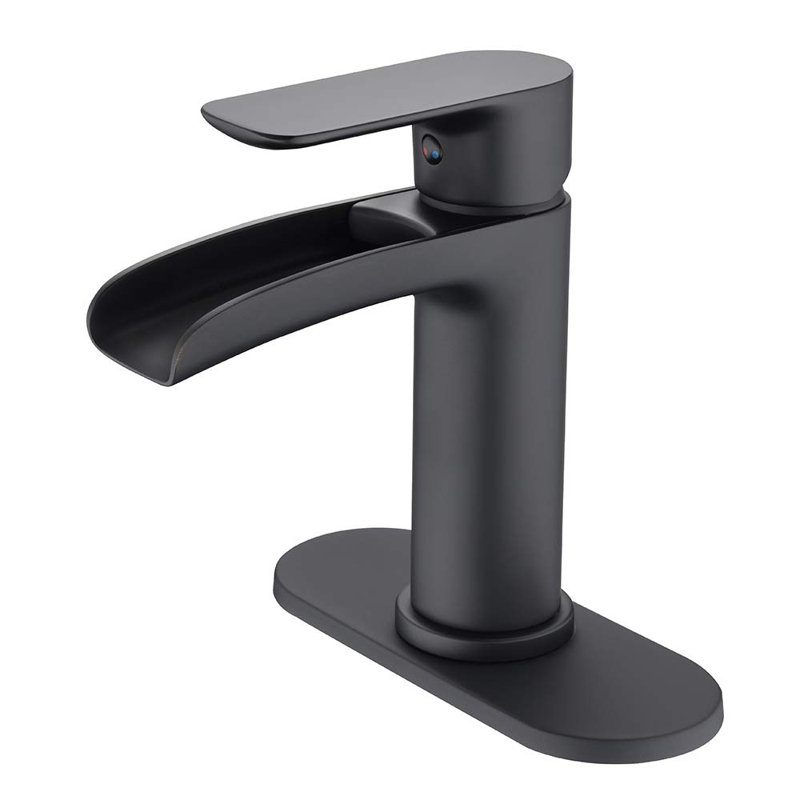 Single-handle Bathroom Faucet, Matte Black