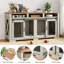 Mobilier pour cage à chien, cage à chien double en bois-630776278
