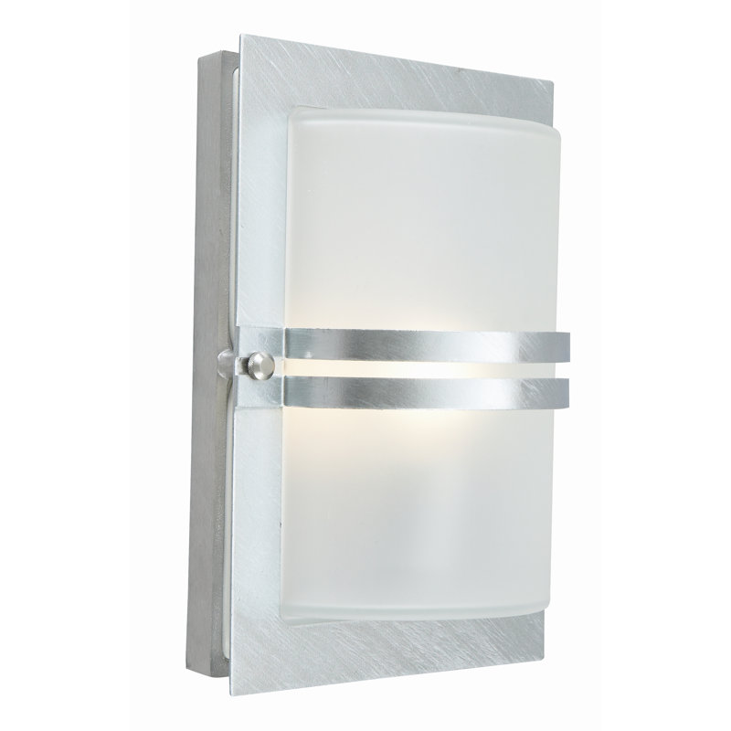 Warfield 1 Light Outdoor Flush Mount, Stainless Steel