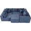 Canapé modulaire avec repose-pieds 135 po Cloud