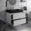 30 po Meuble-lavabo simple mural avec plateau