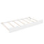 Lit simple blanc avec lit gigogne et tablette, coffre-fort confortable pour la durabilité du cadre, peu encombrant