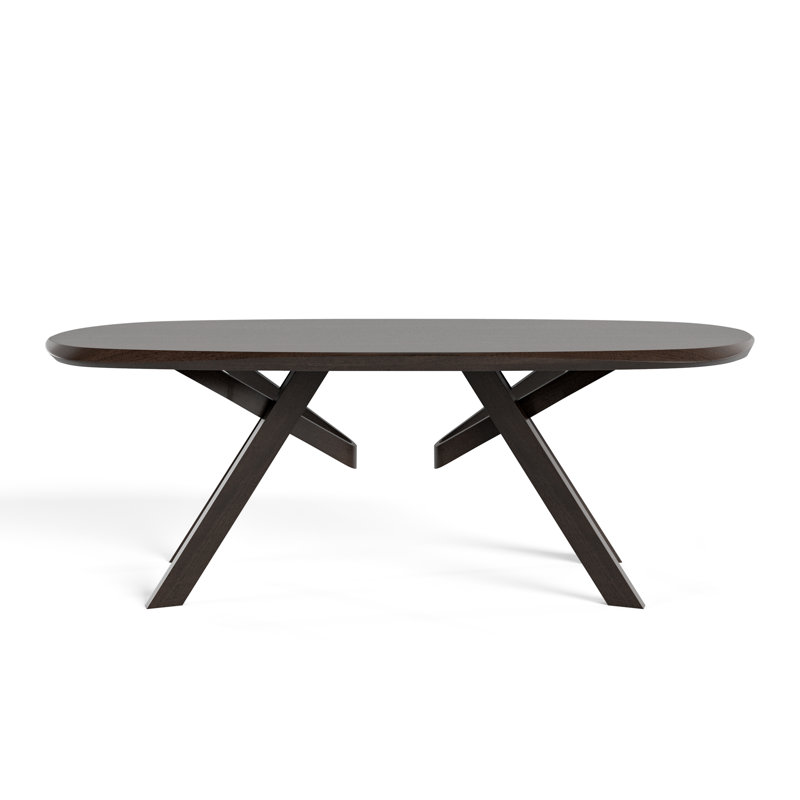 Rozella Solid Wood Dining Table, Noir