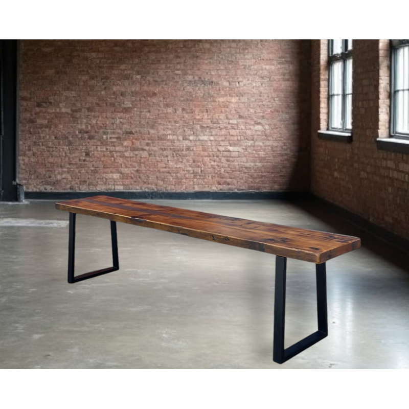 Banc trapézoïdal Timberland, Brun, H 22 po x l 60 po x P 15 po