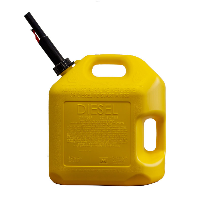 Midwest Can Plastic Propane Tank, Yellow