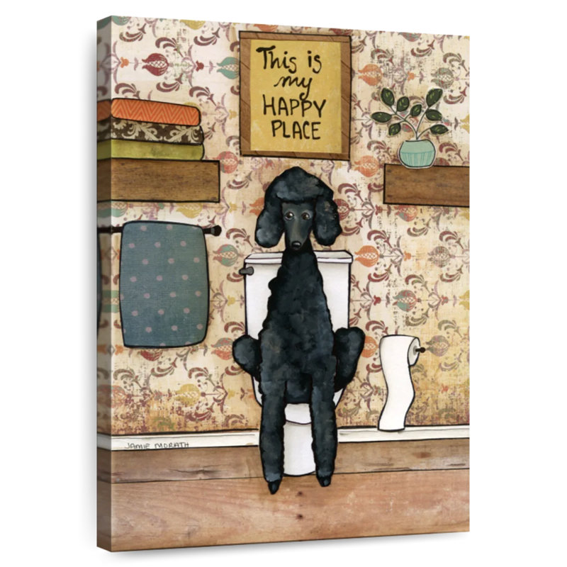 Brampt Happy Place Poodle, 51" H x 34" W