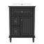 Meuble-lavabo 24 po avec lavabo, meuble-lavabo avec un tiroir rabattable et deux tiroirs, tablette réglable, bois massif et panneau de fibres à densité moyenne-1572291803