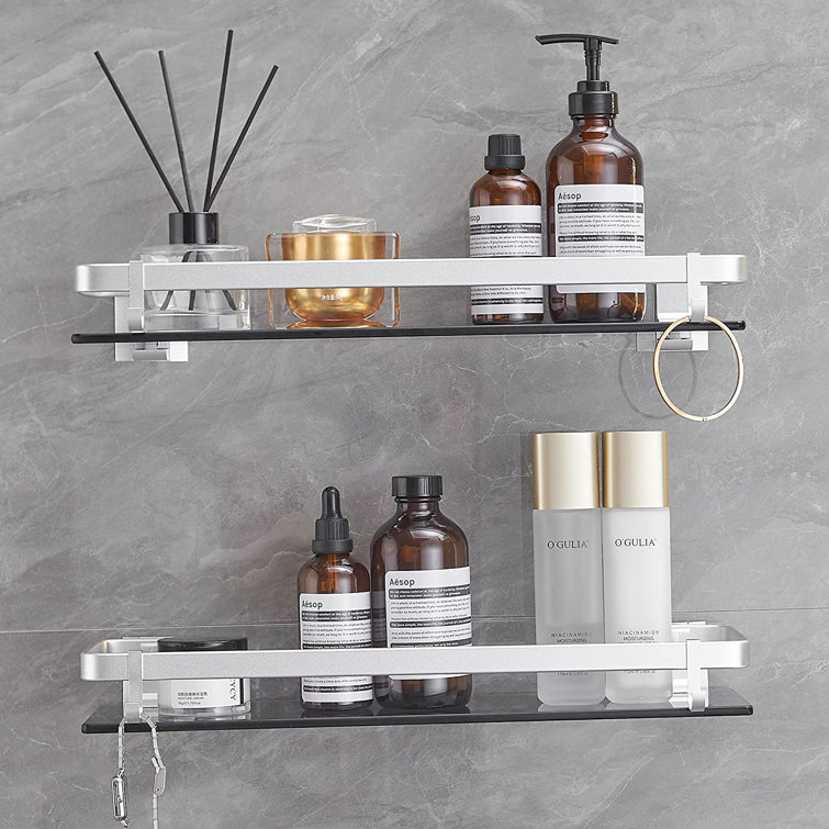 Brayden Studio® Ameriga Floating Shelf with Hooks