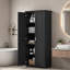 Armoire de rangement pour salle de bain avec tablettes réglables