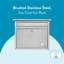 Maya Locking Wall Mount - Stainless Steel