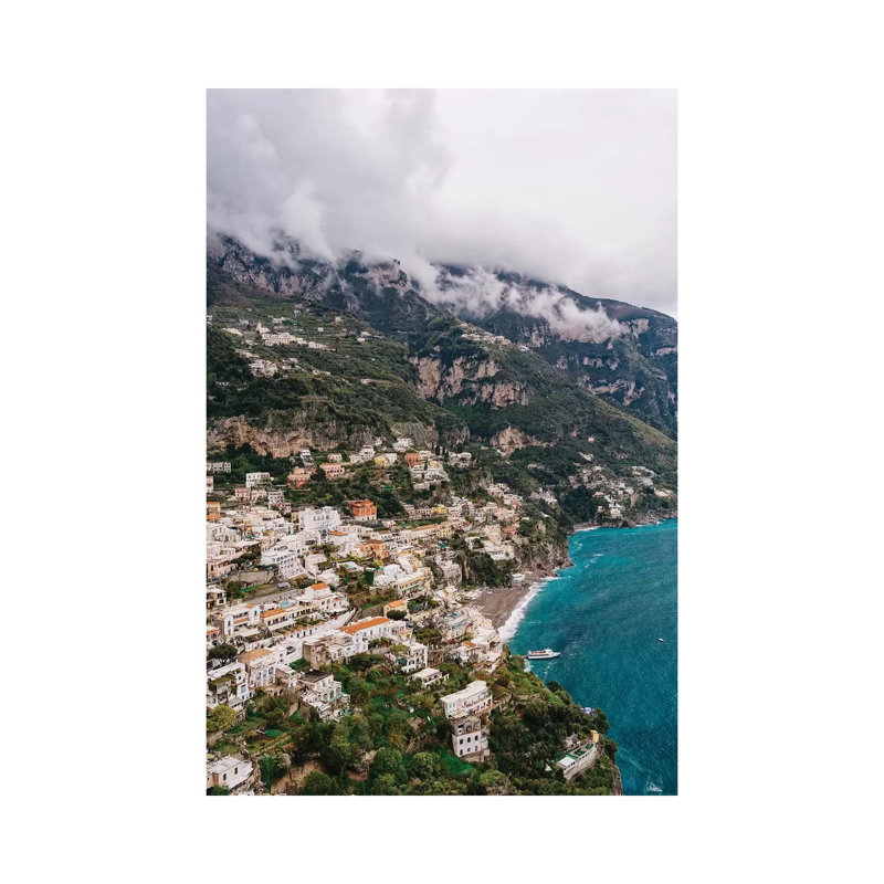 Stormy Positano II by Bethany Young - Print on Canvas, 101.6cm H x 66.04cm W x 3.81cm D, Wrapped Canvas