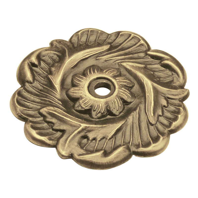 Cavalier Modern & Contemporary Knob Backplate, Antique Brass