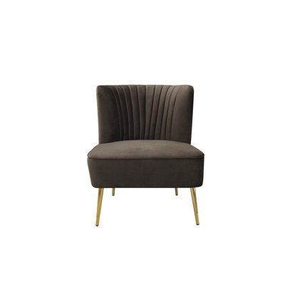 Chaise d'appoint capitonnée 28 po