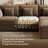 141'' Modern Chenille U-Shaped Modual Sectional Sofa with 2 Storage Ottomans-1882943065