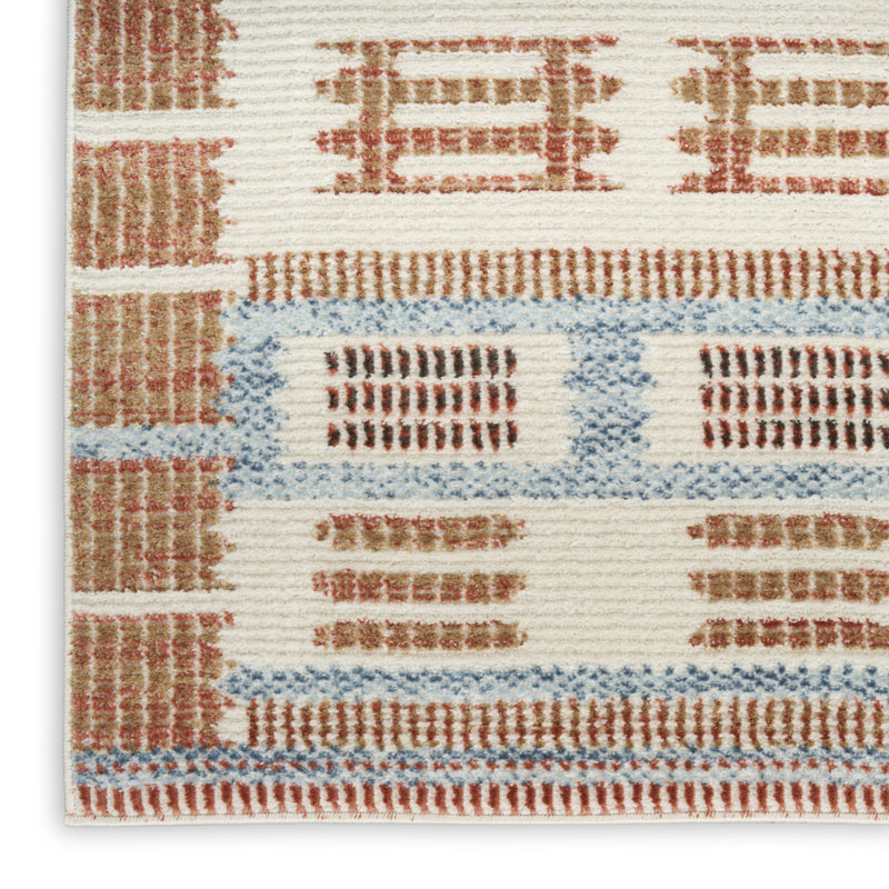 Marilo Power Loom Polyester Area Rug , Rectangle 4' x 6'