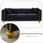 3-Seater Velvet Sofa, Chesterfield Upholstered Couch With Rolled Arms, Gold Trim & Solid Wood Legs, Removable Cushions For Living Room-2008500541