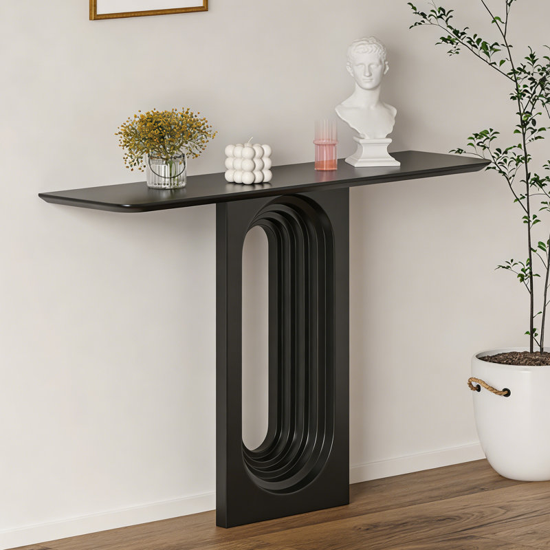 Console simple italienne moderne italienne, H 33,5 po x l 47,2 po x P 11,8 po