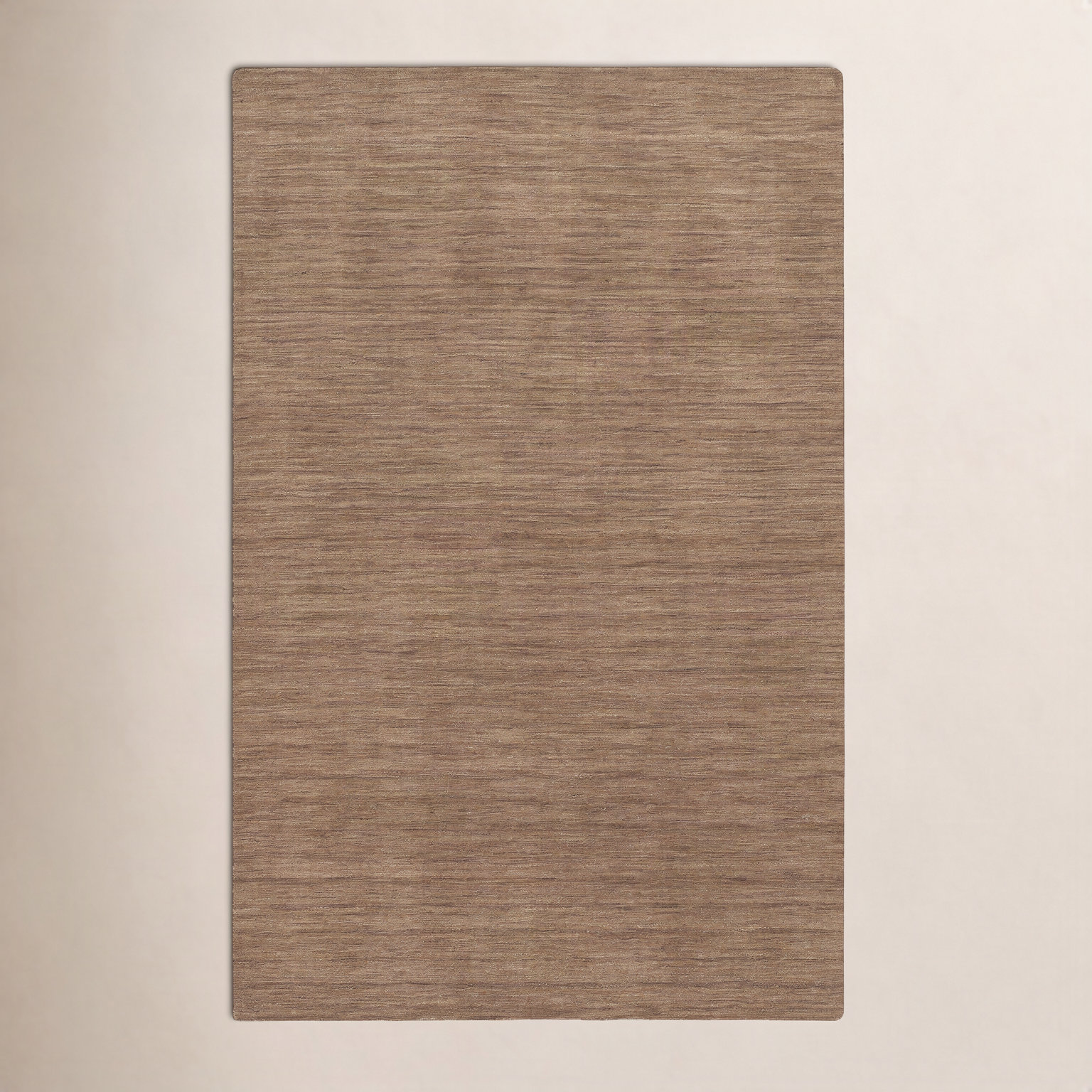 Nala Tan Hand-Tufted Wool Rug, Rectangle 5' x 8'