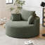 Canapé-lit simple en velours côtelé de 50 po de hauteur, sans assemblage requis, fauteuil moelleux moderne (pas une chaise pivotante)-80105148