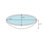 Dawn USA 16.5'' Blue/Brown Tempered Glass Circular Bathroom Sink