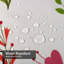 Rideau de douche imperméable avec 12 crochets Dream Bloom-1934484592