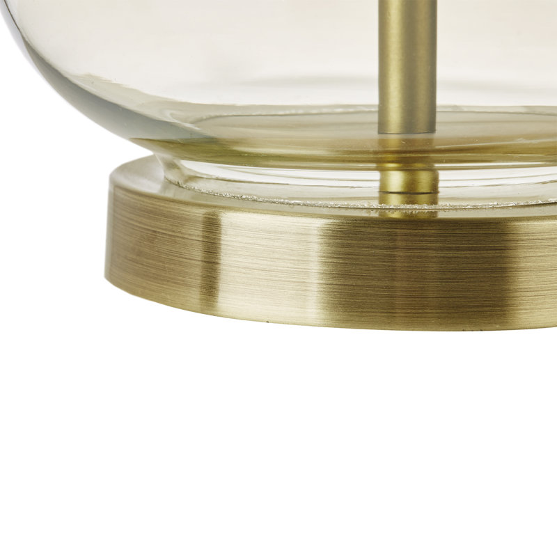 Ayube Ellipse Curved Gourd Glass Table Lamp, Gold
