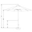 Parasol de marché Sunbrella® 9 pi Roverta-902123376-931466298