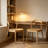Burlywood Solid back side Chair(Set of 2)