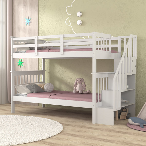 Harriet Bee Twin-Over-Twin Bunk Bed | Wayfair