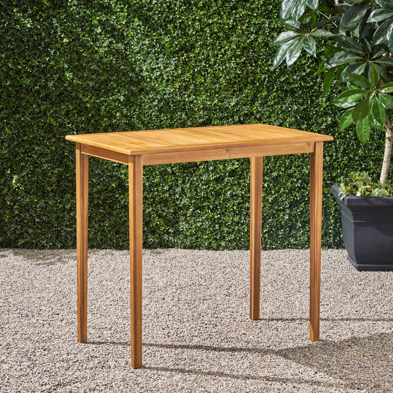 Table de bar Minimalist, Teck