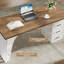 Bureau de direction 55 pouces Farmhouse, grand bureau d'ordinateur