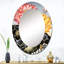 Fleurs rétro II - miroir mural traditionnel-308994731