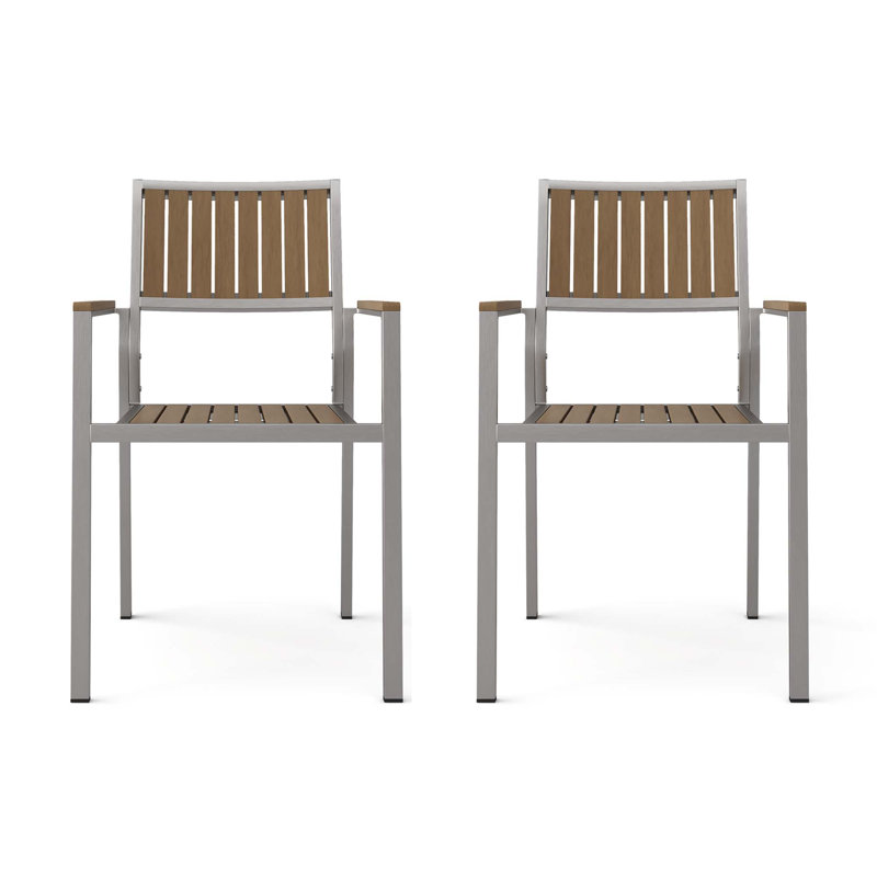 Chaises en bois de corail Cape avec ensemble repas (ensemble de 2)