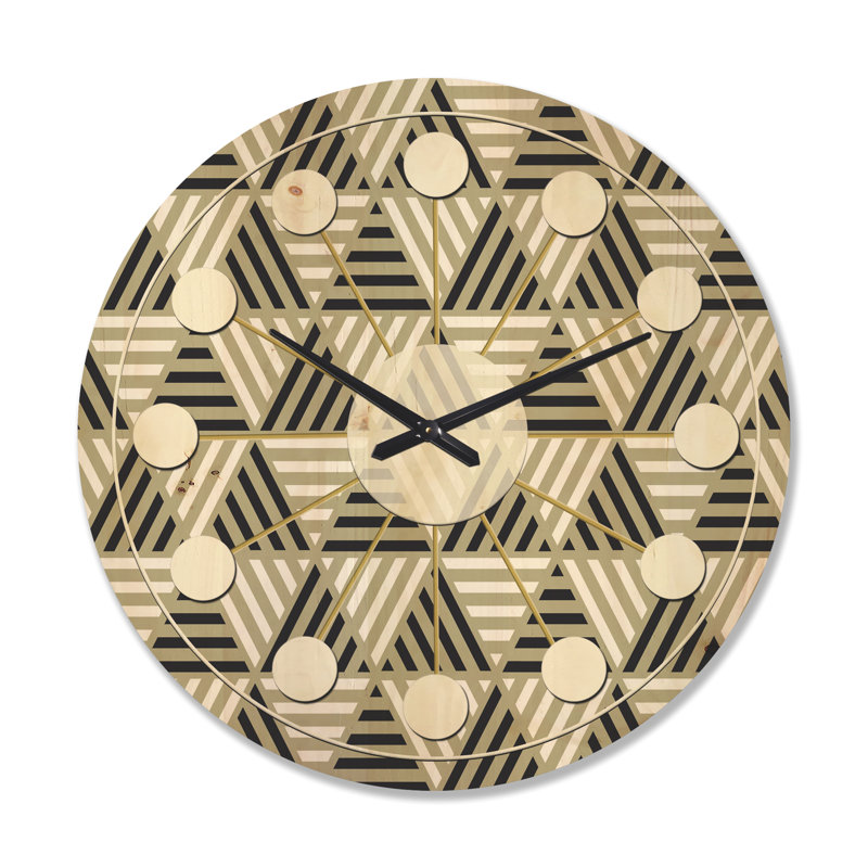 Solid Wood Wall Clock, Large