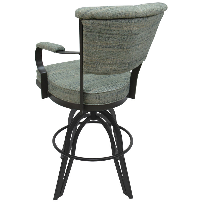Tabouret de bar pivotant en métal 30 po Ivette, Gris