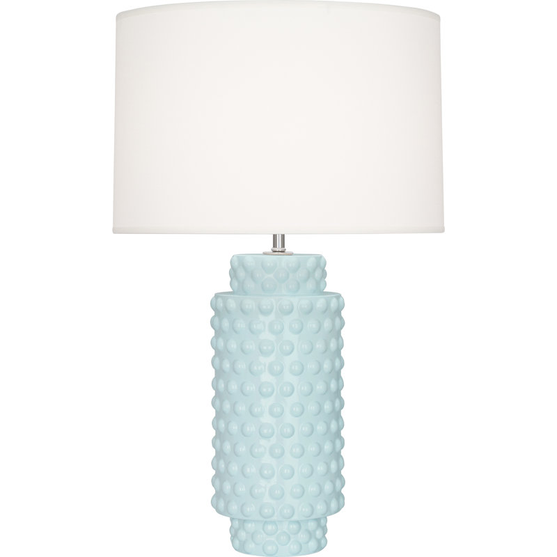 Dolly Table Lamp, 27.5" H x 17" W x 17" D, Baby Blue