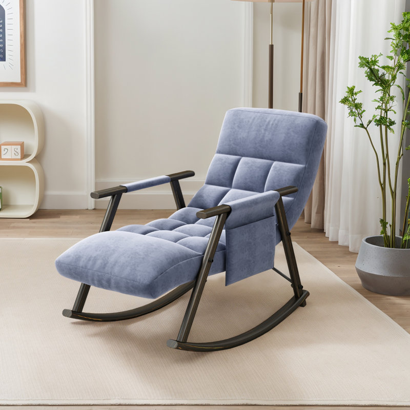 Chaise berçante l 23,28 po, Bleu