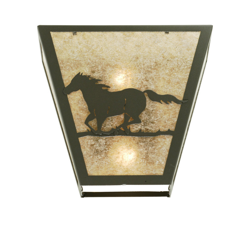Rustic Lodge Flush Mounted Sconce