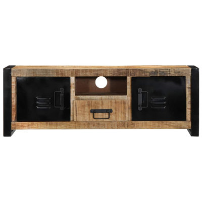  TV Cabinet Solid Rough Wood Mango
