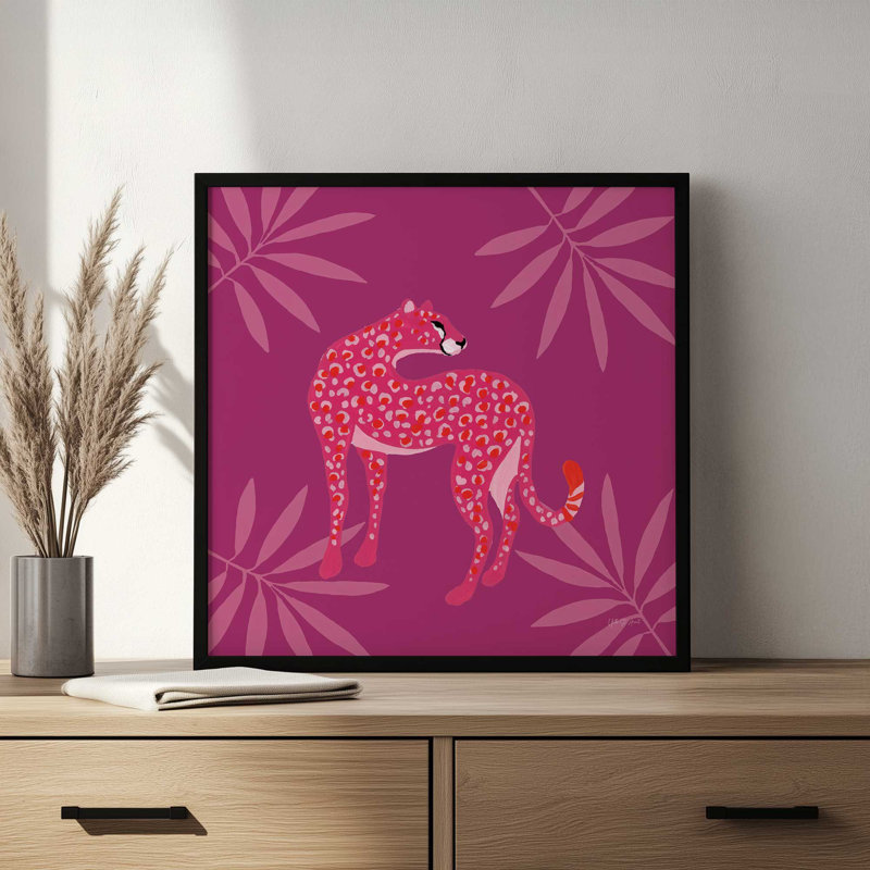 «In the Jungle I» par Yvette St. Amant, reproduction d'art, H 12 po x l 12 po, Noir