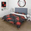 Ensemble de housse de couette à motif floral en microfibre Rashanti Ember Twilight Moody-235699874