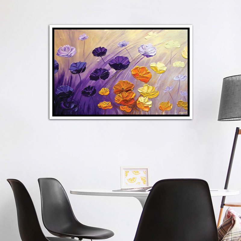 «The Garden» - Reproduction, H 40 po x l 60 po x 1,5 po, Toile blanche encadrée
